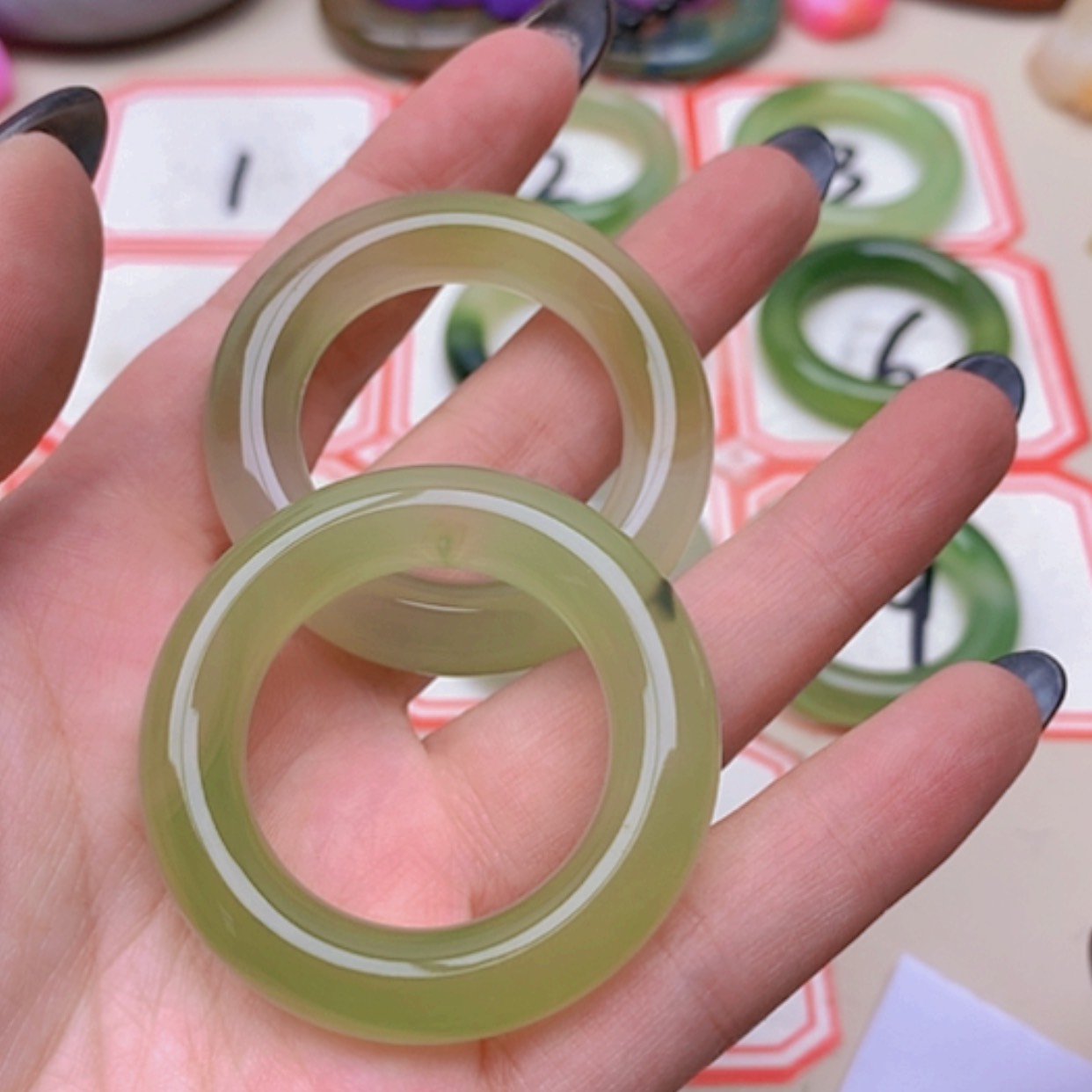 【闪购商品】未镶嵌玛瑙/玉髓珠宝半成品@**夢