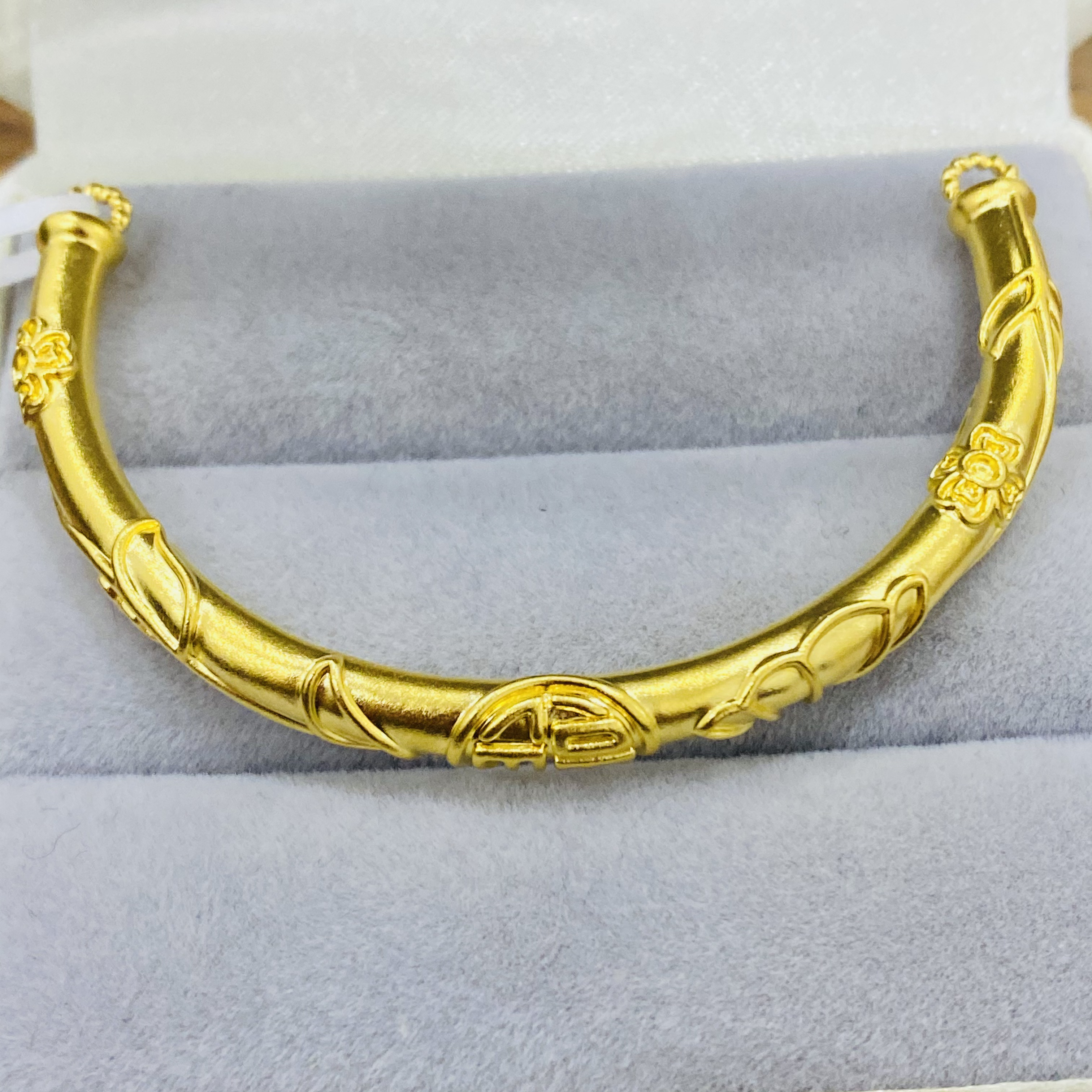 【莹莹专享】足金999饰品 福字半镯 1.54 GP