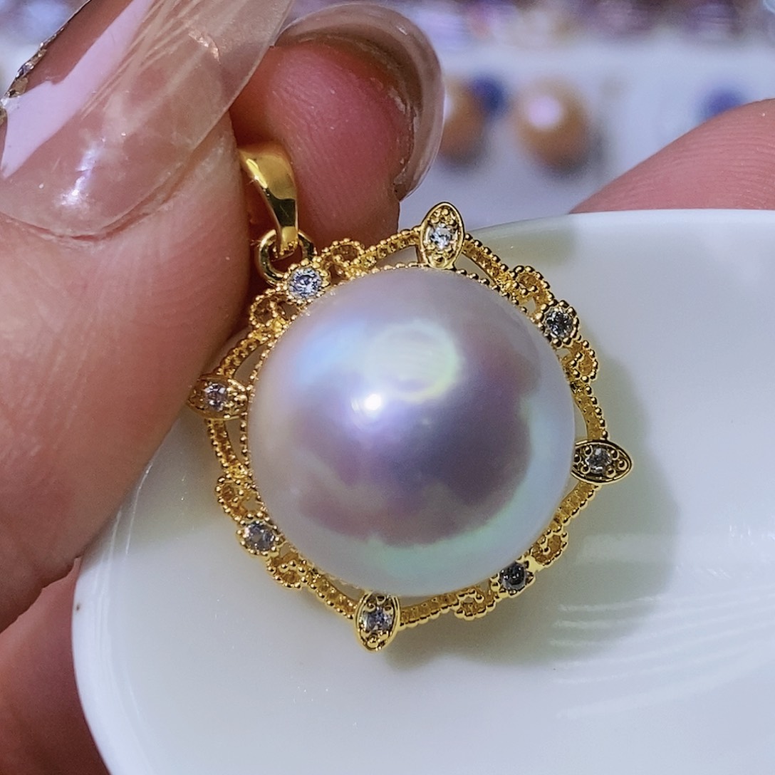 淡水珍珠颈饰合金