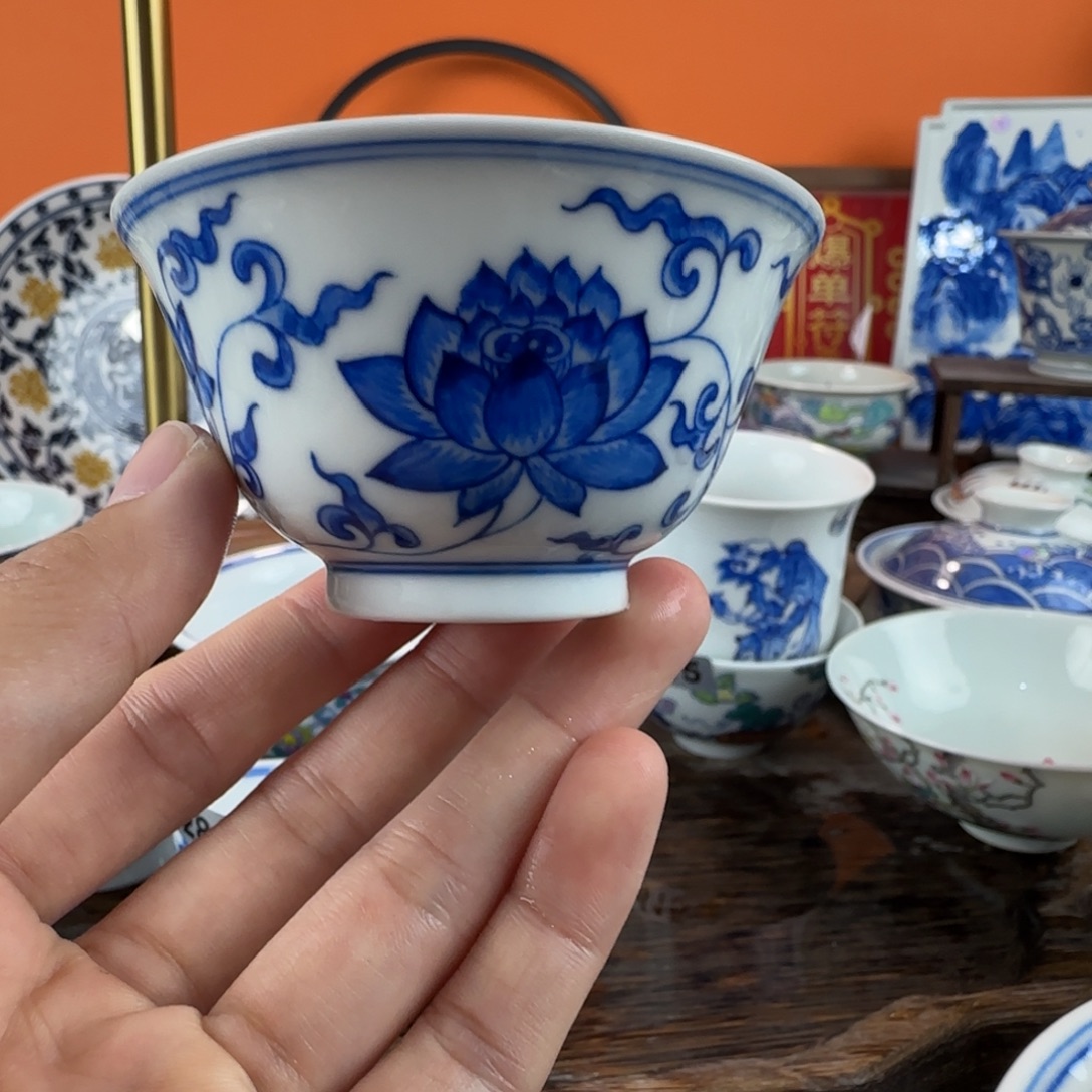 瓷片景德镇手绘青花瓷器816
