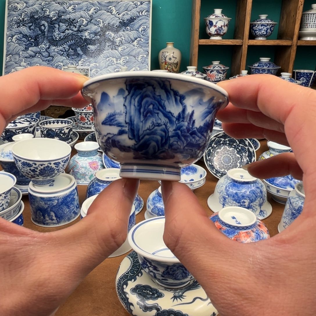 瓷片迷你压手杯小容量