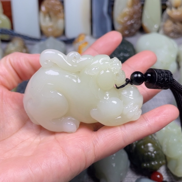 和田玉未镶嵌挂件