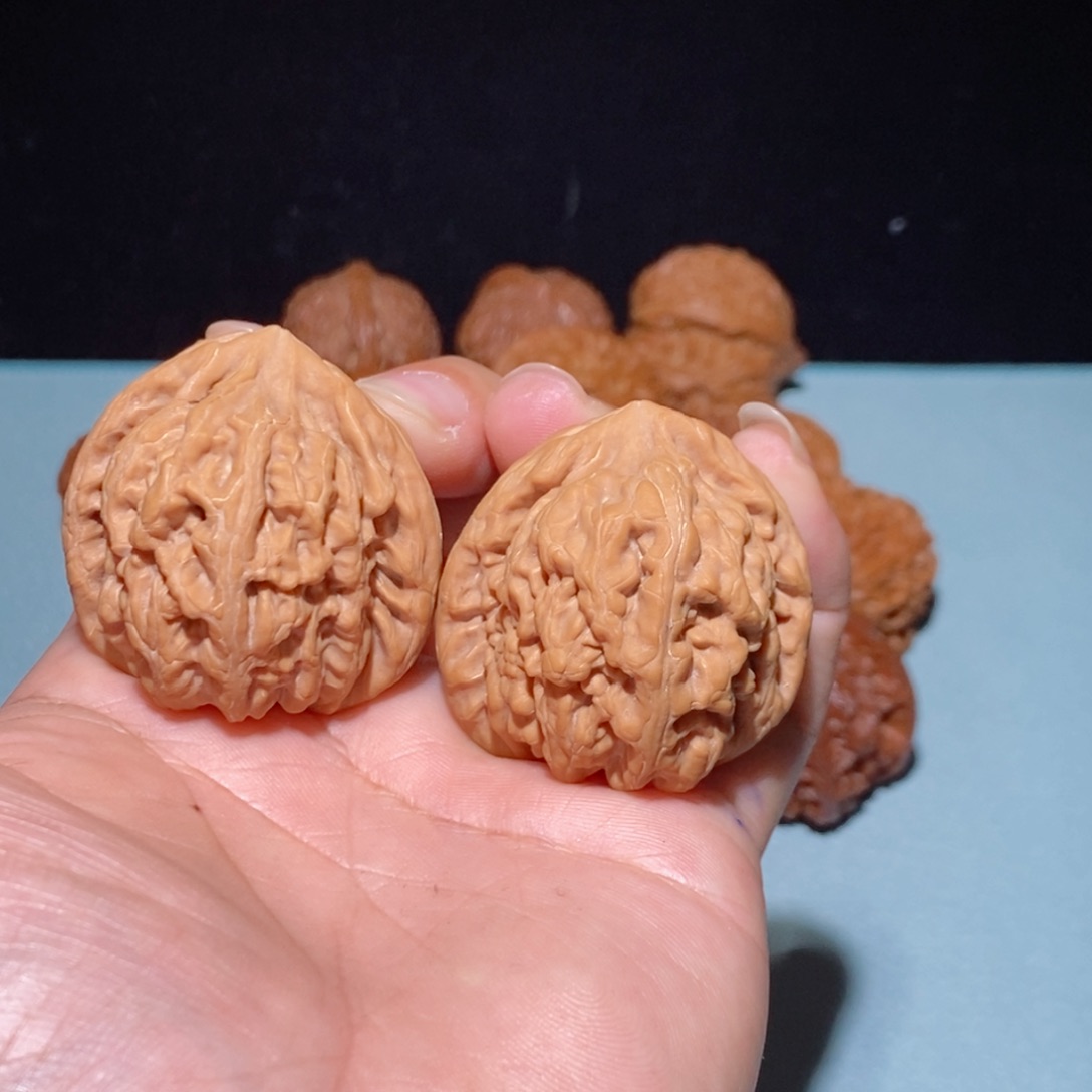 吊坠文玩核桃40尺红锦鲤