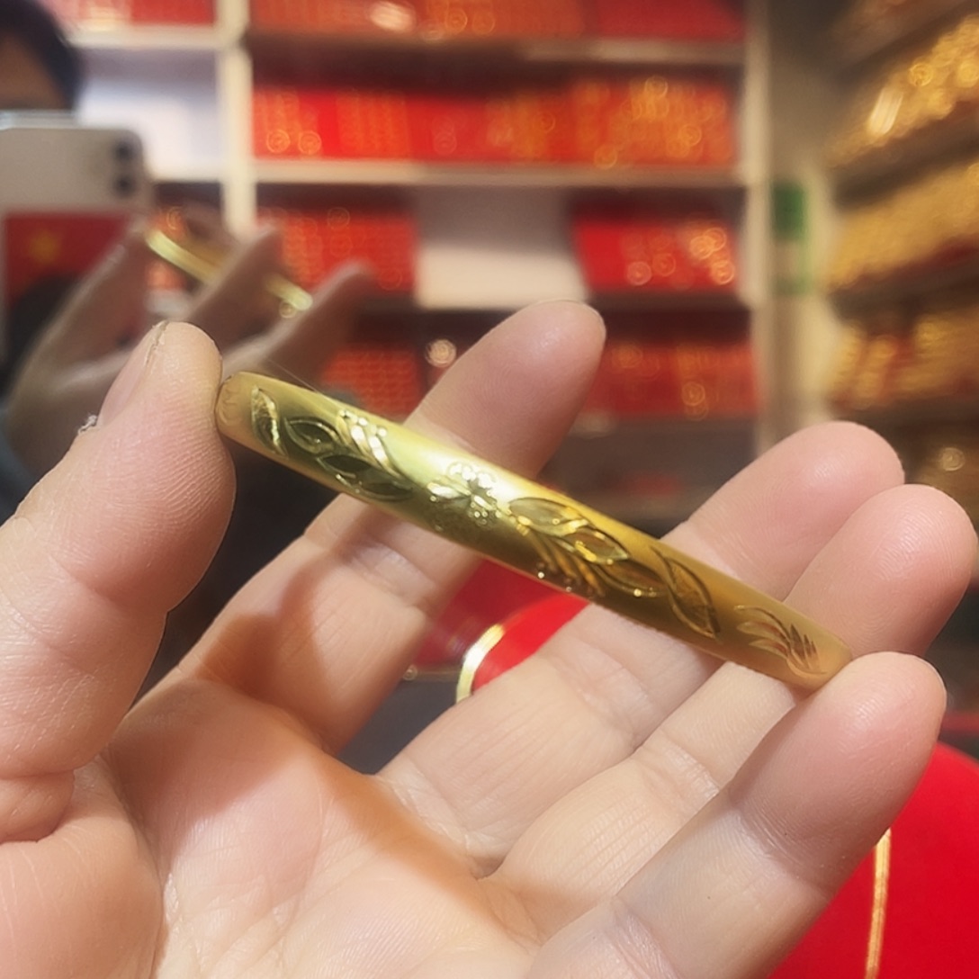 硅胶纯铜精品梅花贵妃镯