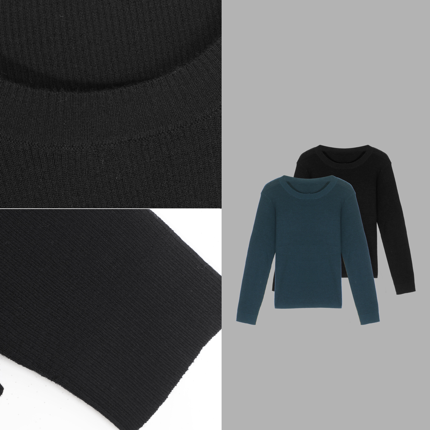 凯特丝蓓3614#【谔影】经典 刺绣纯色圆领长袖针织衫毛衣