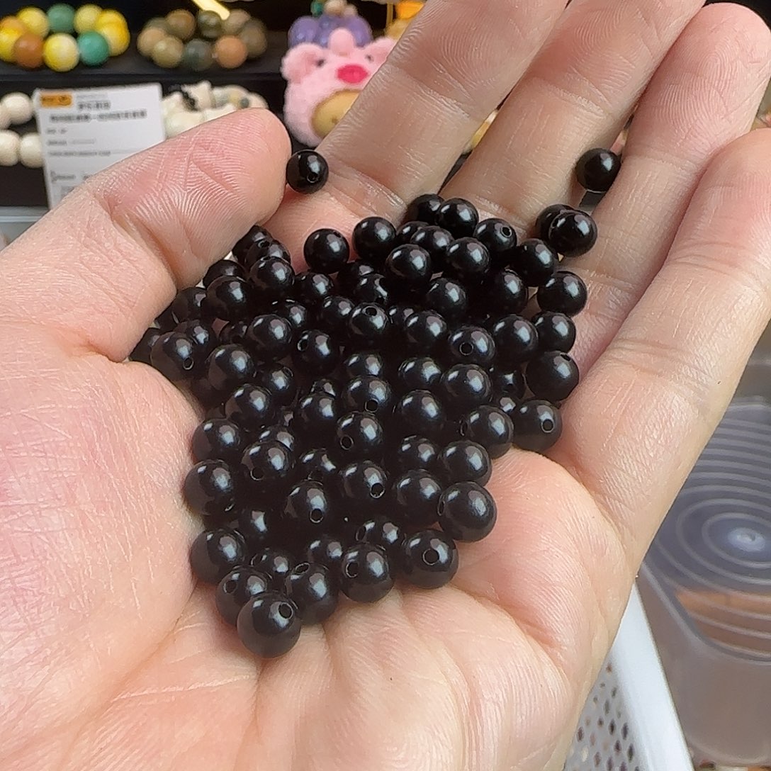 菩提根/象牙果手串卡6黑加仑汤圆500颗