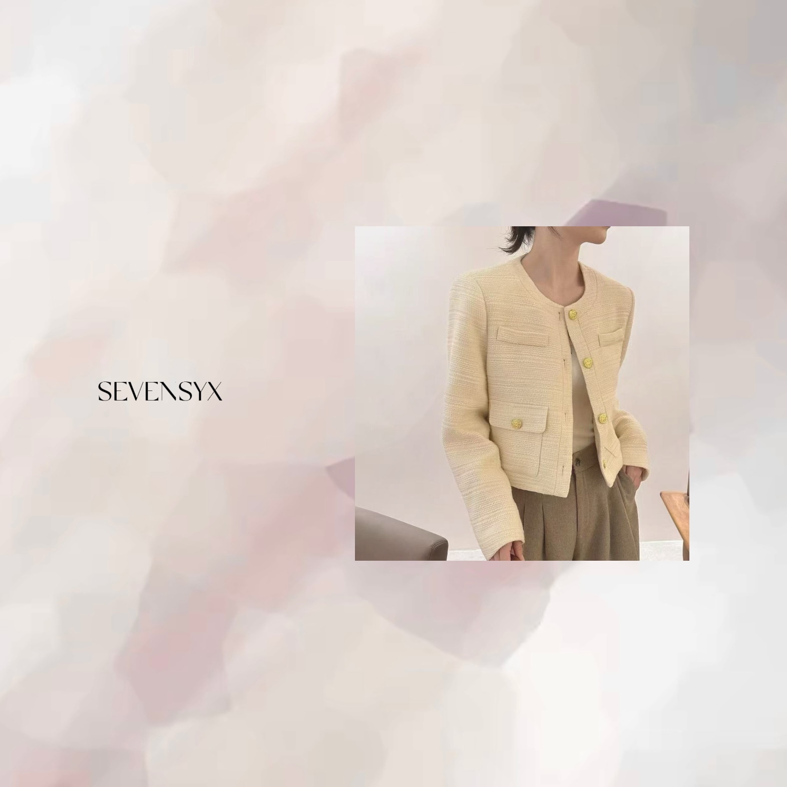 【白金鹅绒服】25AW  深圳欧货  小香风  鹅绒服  原创 气质 优雅