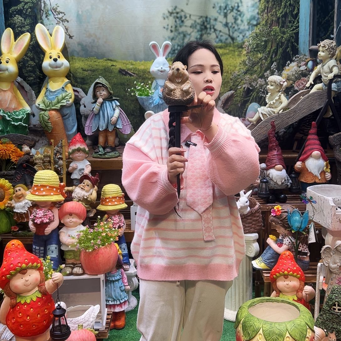 花园摆件红红火火