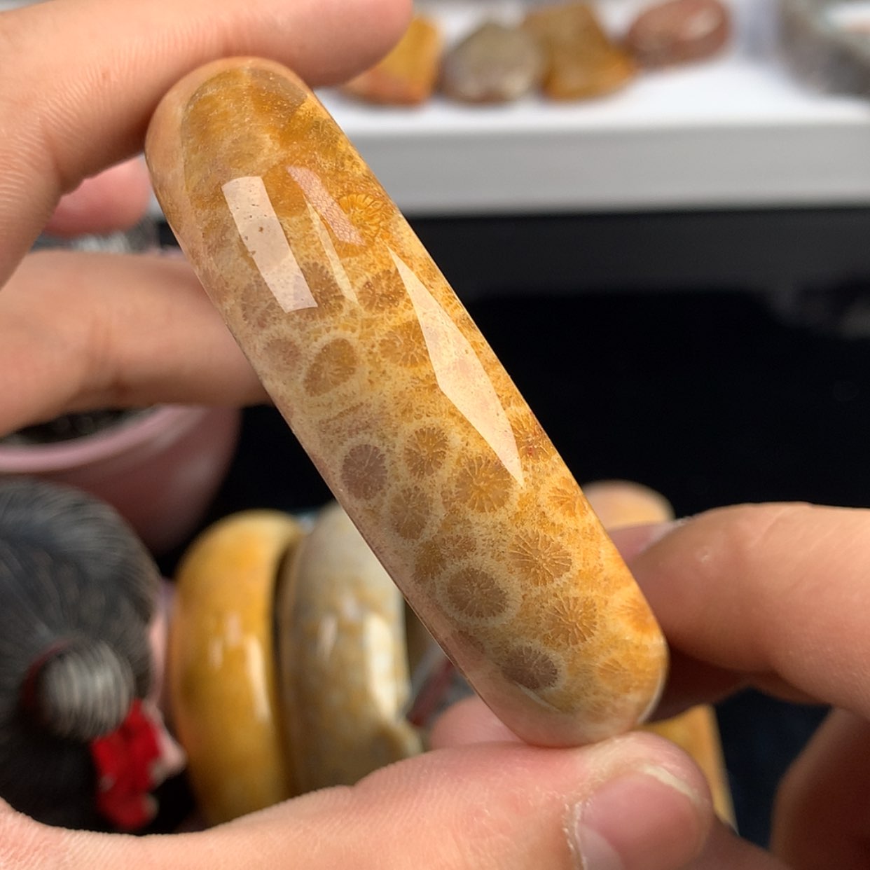 【闪购商品】硅化珊瑚（珊瑚玉）手镯未镶嵌4号57