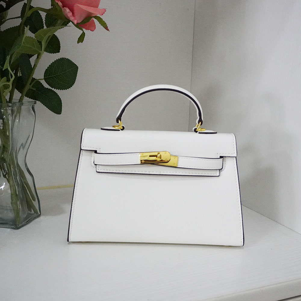 BVN2024手掌纹凯莉包包气质轻奢时尚百搭女士手提包包简约小众