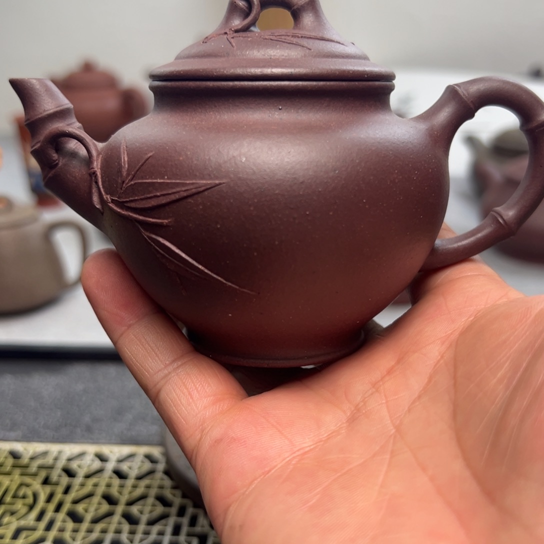 紫砂茶壶200cc四号井紫泥