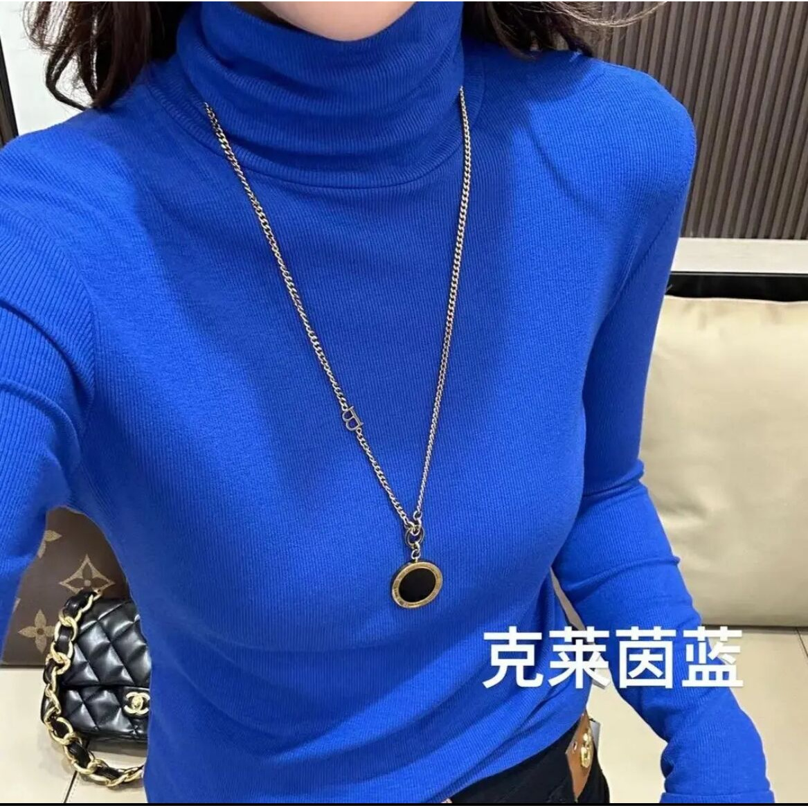 秋冬季新高领磨毛加绒保暖加厚打底衫女堆堆领修身百搭时尚上衣