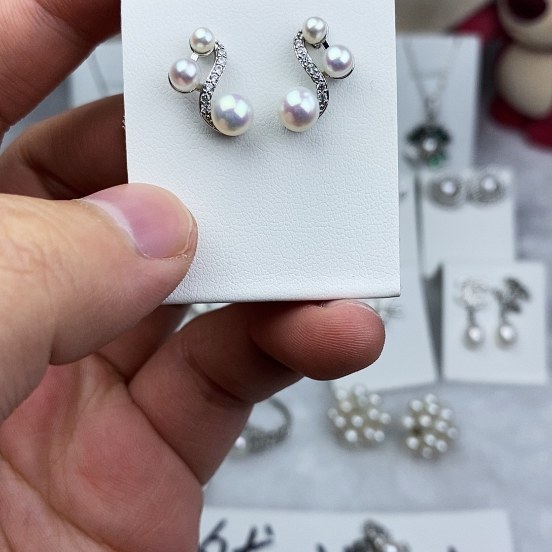 未镶嵌耳饰淡水珍珠