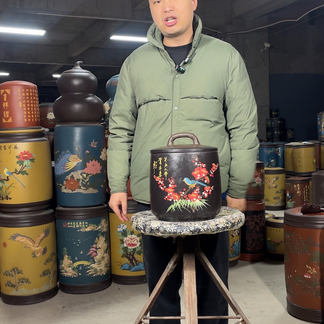 宜兴原矿紫砂茶叶罐