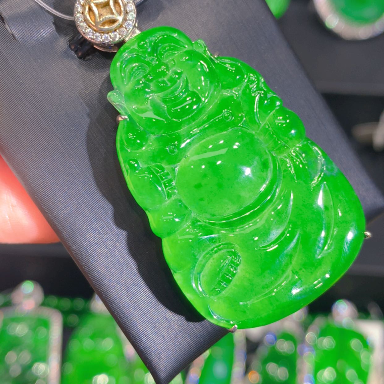 【闪购商品】翡翠颈饰银S925镶嵌256655656