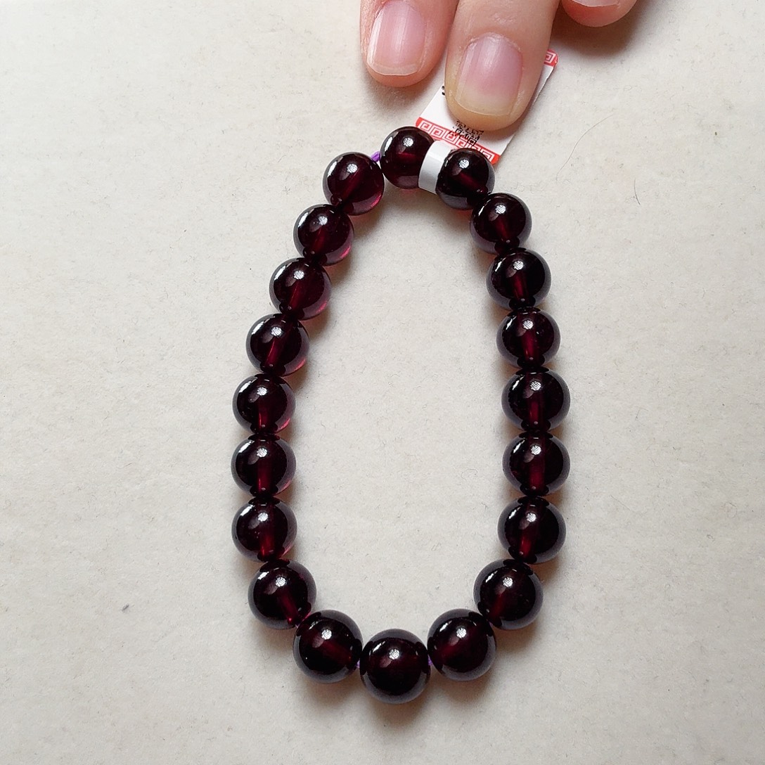 石榴石手链未镶嵌大气上档次