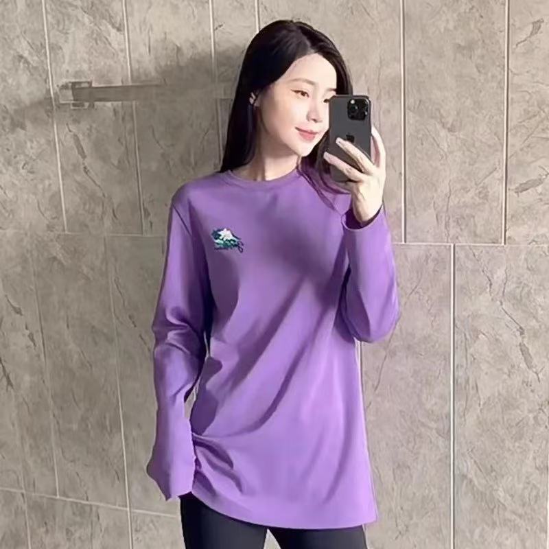 不支持退换/圆领常规百搭轻职风长袖时尚卫衣1300866