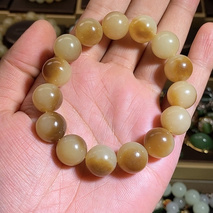 【闪购商品】未镶嵌手串和田玉（糖玉）X*警