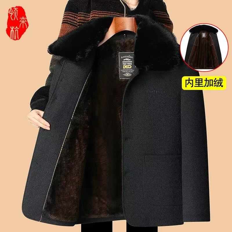 冬季男装中老年内胆加绒加厚外套