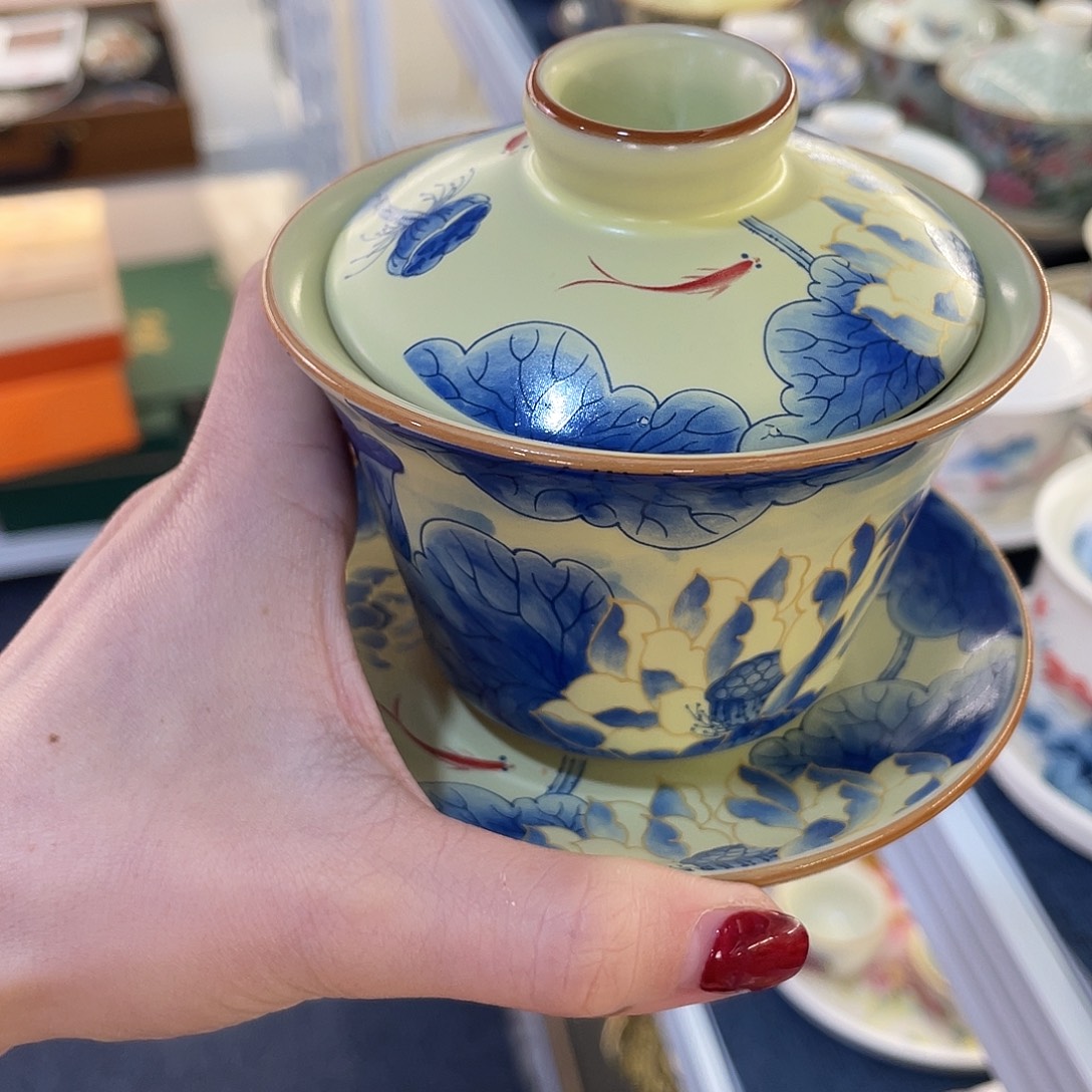 陶景德陶瓷盖碗茶具