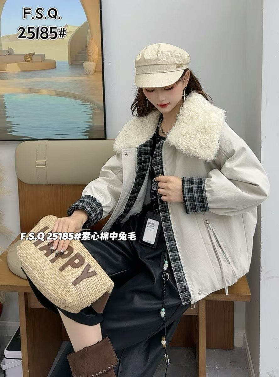 加绒加厚外套女短款2025冬季新款百搭休闲小个子时尚高级感派克服