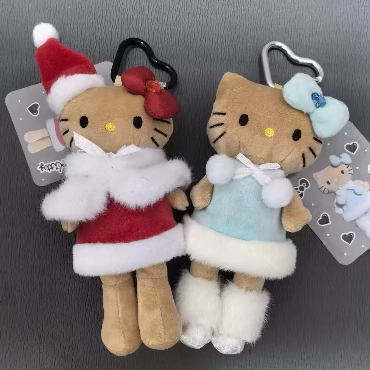 节日氛围圣诞长腿系列kitty挂件