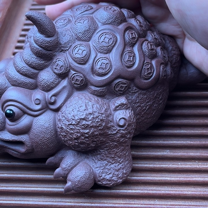 静***思茶宠紫砂紫砂金蟾