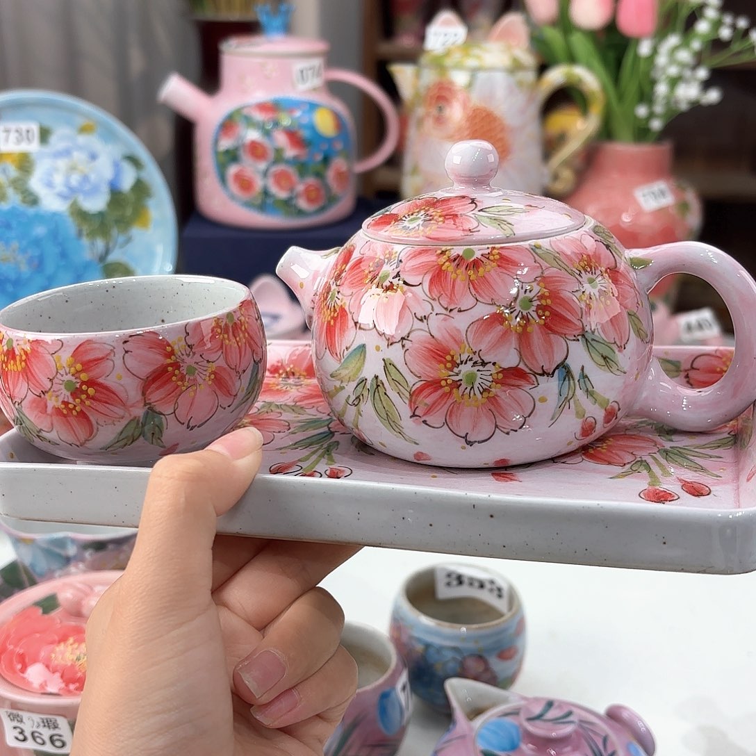 1***3景德镇手绘高温釉下彩陶瓷茶具