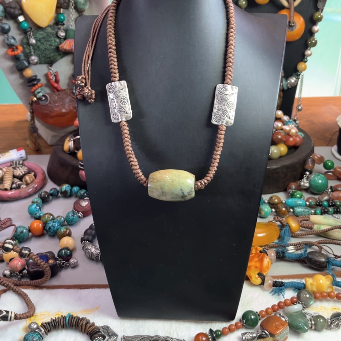 原创设计手工编绳项链