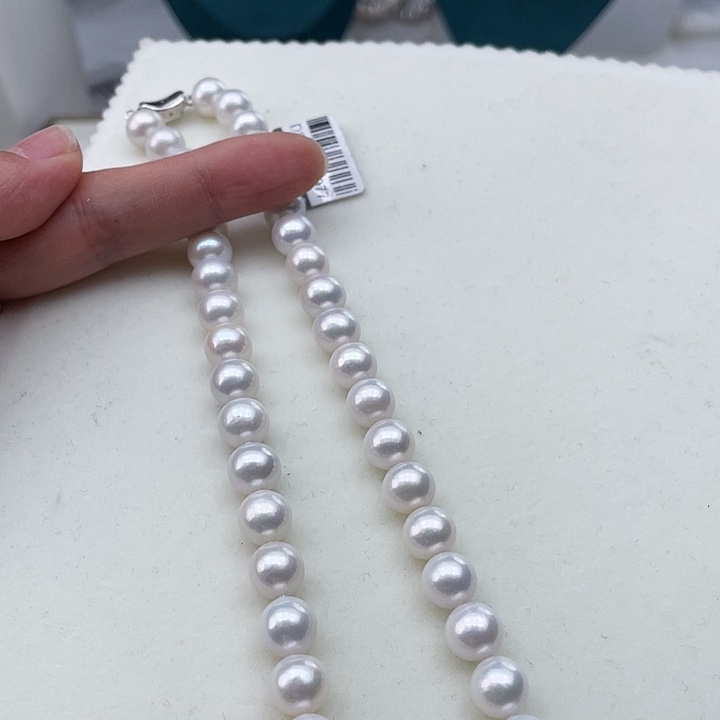 淡水珍珠颈饰银S925镶嵌卡9炫彩高品