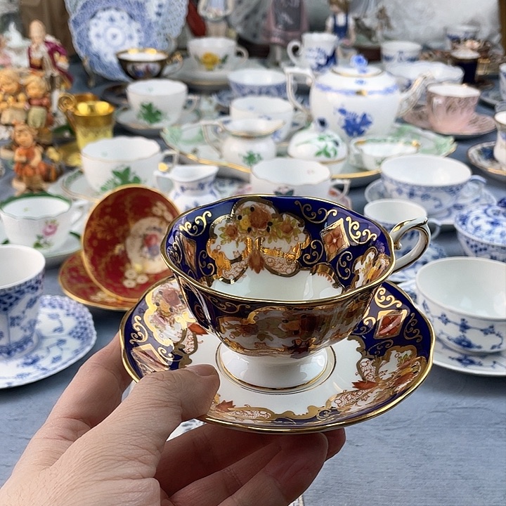 中古欧瓷瓷器小房子