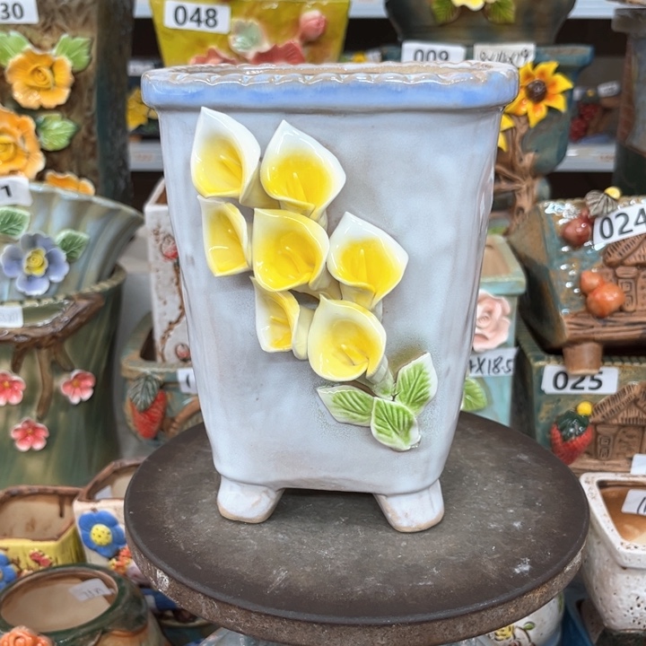 紫砂花盆粗陶材质多肉花盆
