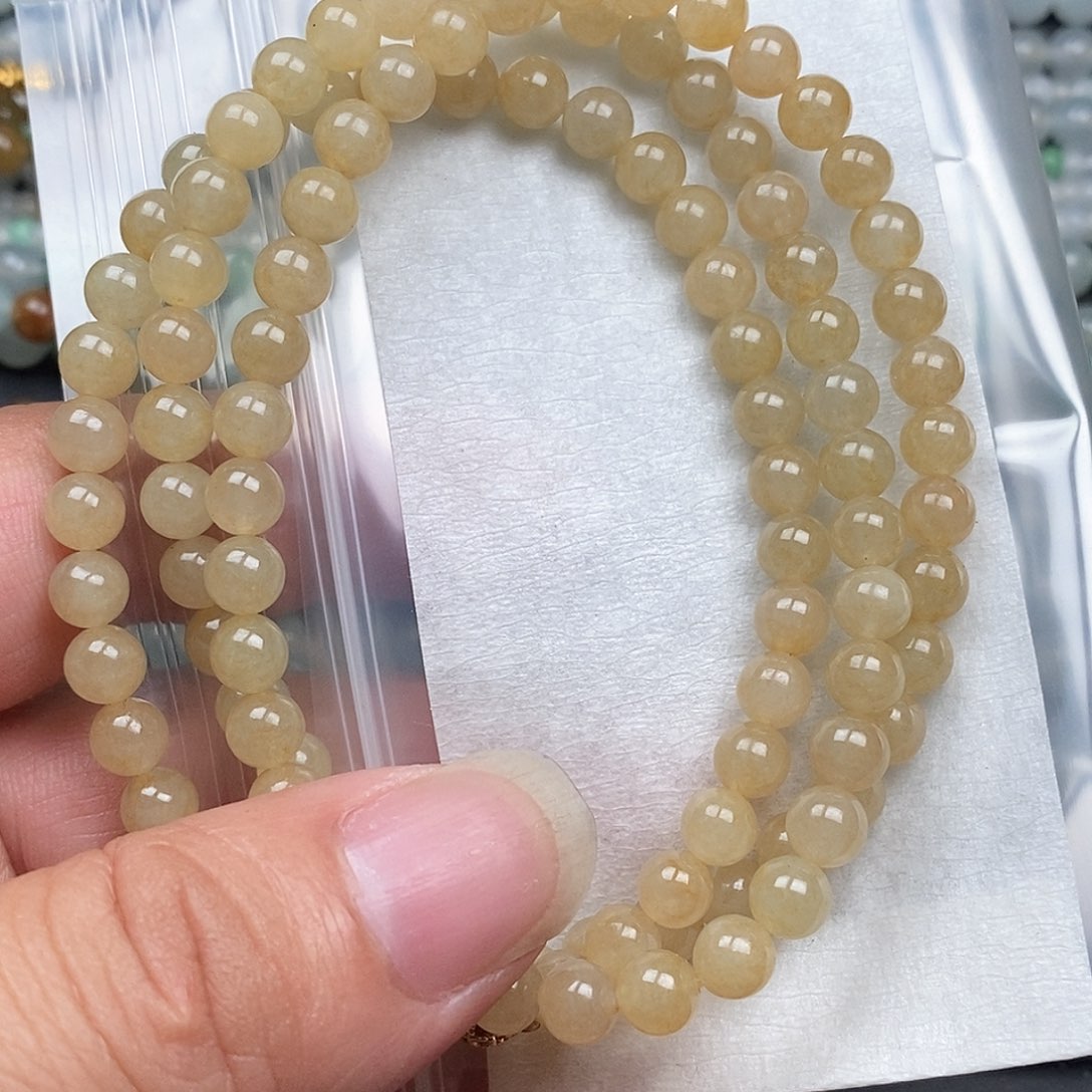 定制翡翠未镶嵌南*翡翠定制项链