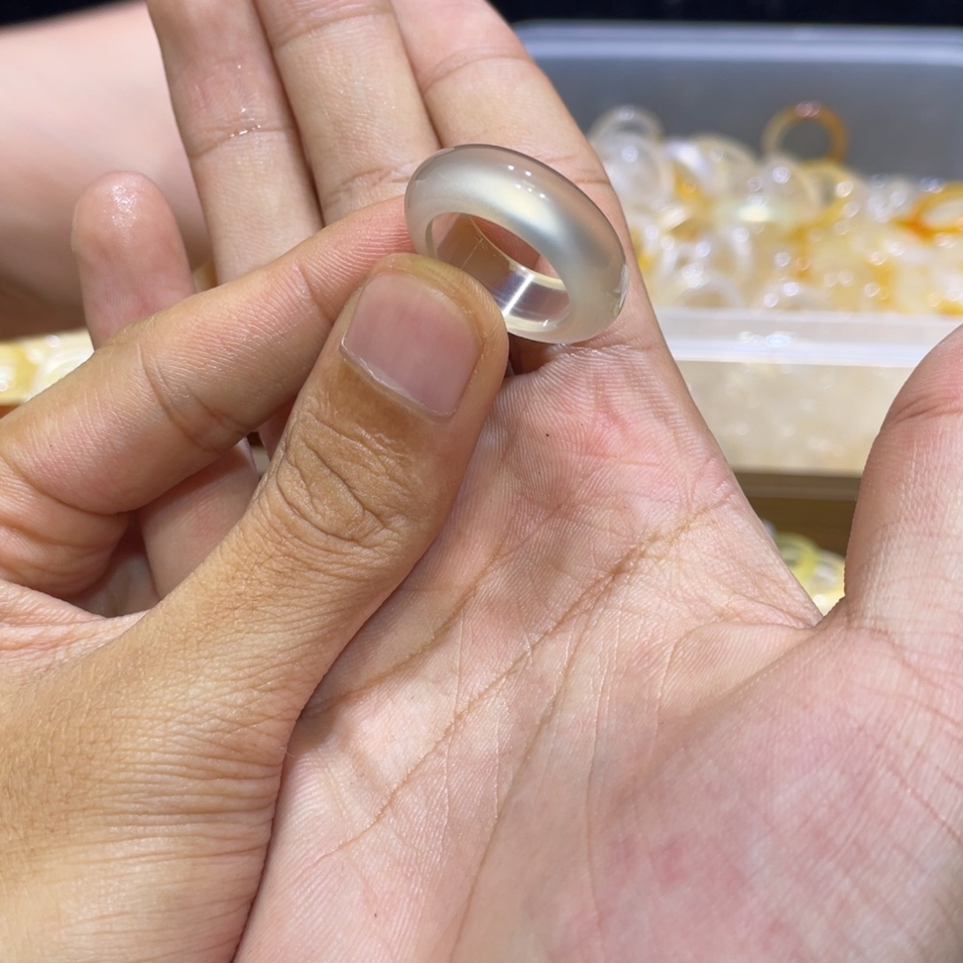 玛瑙/玉髓未镶嵌戒指241号港15