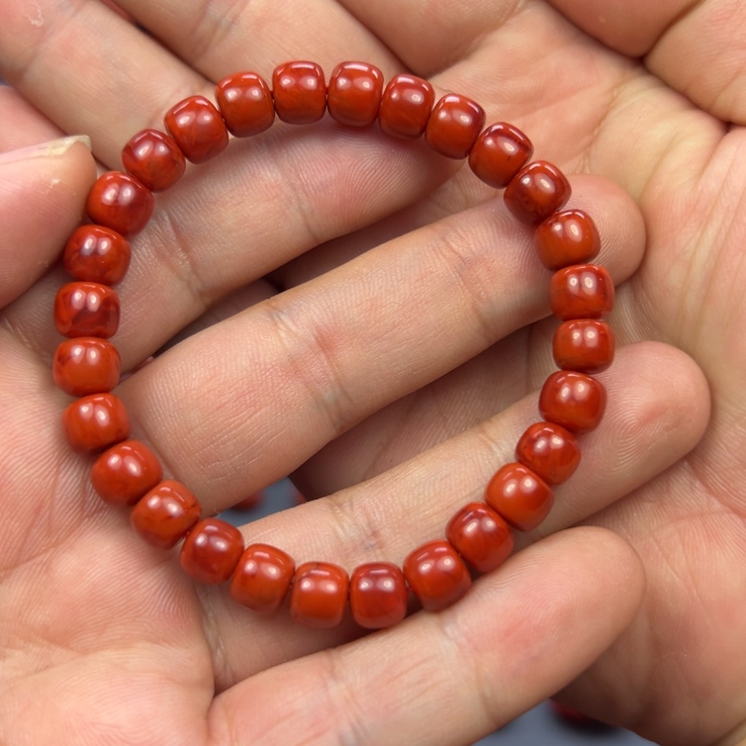 南红玛瑙手串未镶嵌