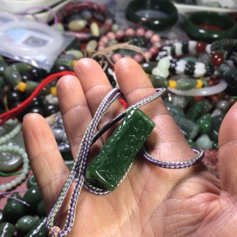 颈饰未镶嵌和田玉（糖玉）二**天