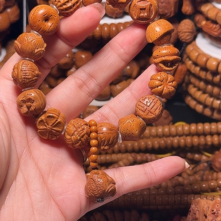 桃核手串多宝多福青蛙