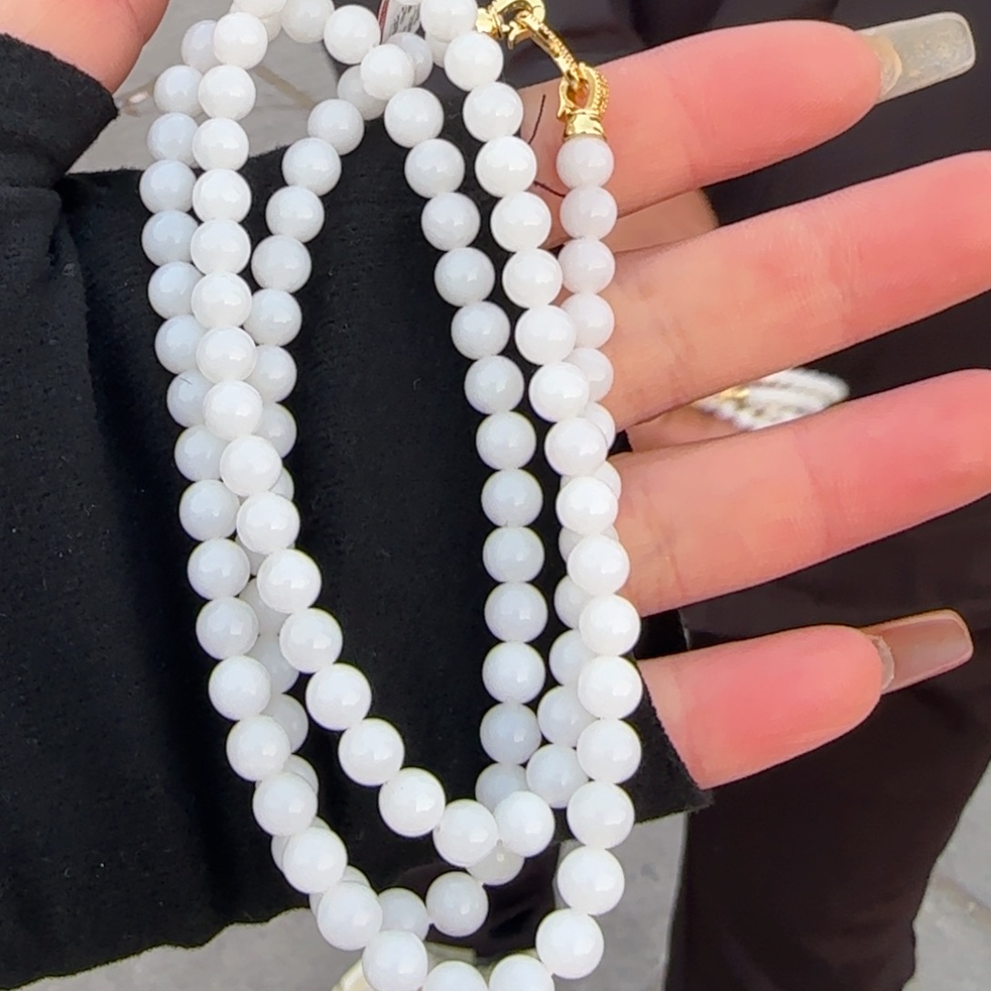 和田玉未镶嵌颈饰卡108