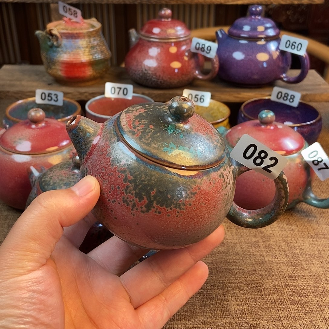 用***1瓷片钧瓷茶壶茶具