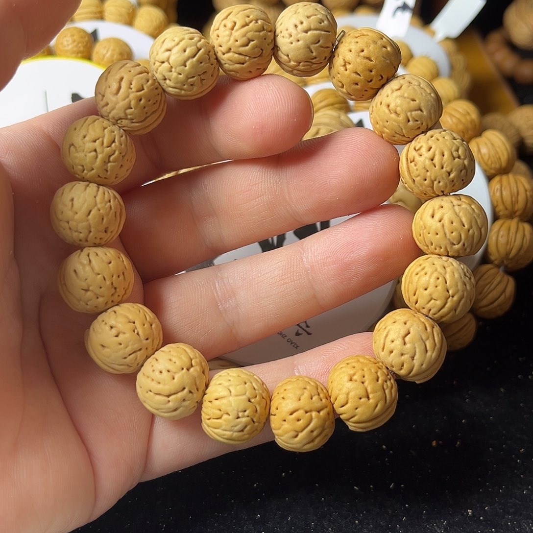 手串桃核15.5尺寸金丹