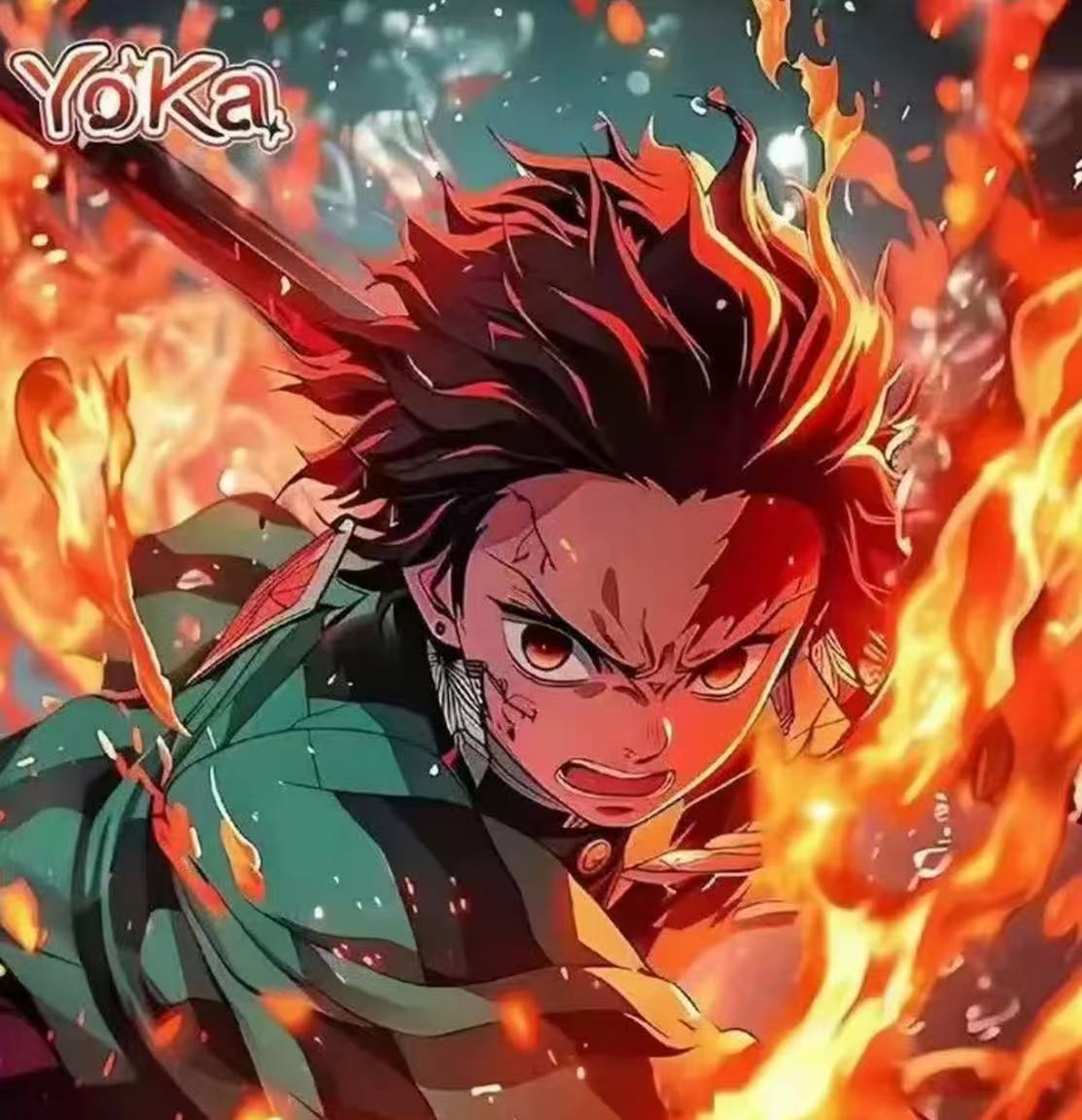 K 【车车/盒】YoKa鬼灭之刃 无限战役系列 二创收藏卡牌 默认代拆