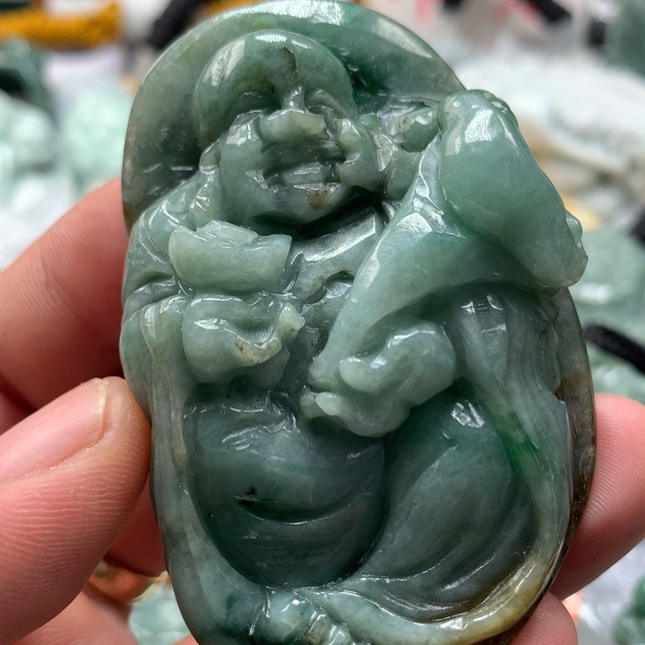 翡翠未镶嵌颈饰保真天然a货翡翠