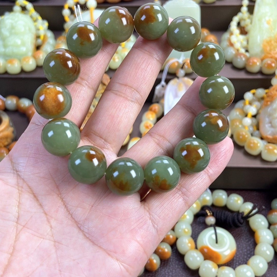 未镶嵌手串透闪石质玉