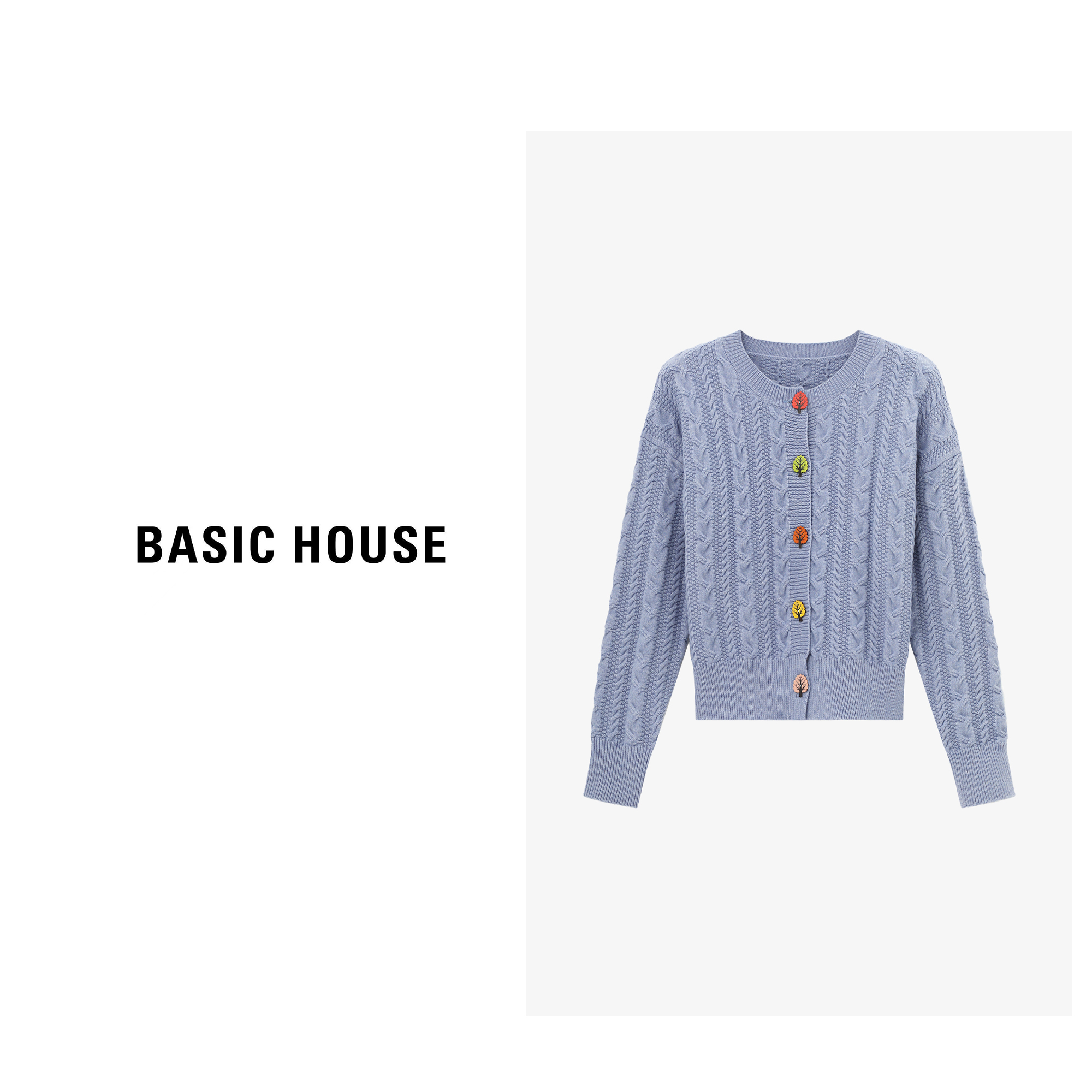 【赵老板专享】Basic House/百家好保暖舒适女生毛衣-B06245I7232