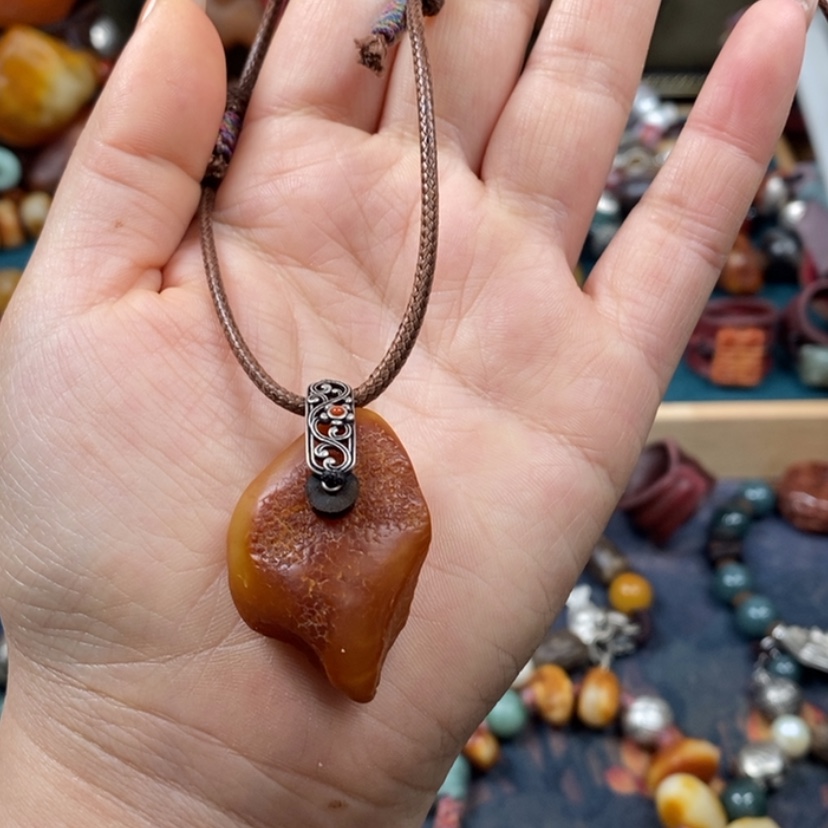 【闪购商品】蜜蜡颈饰未镶嵌项链