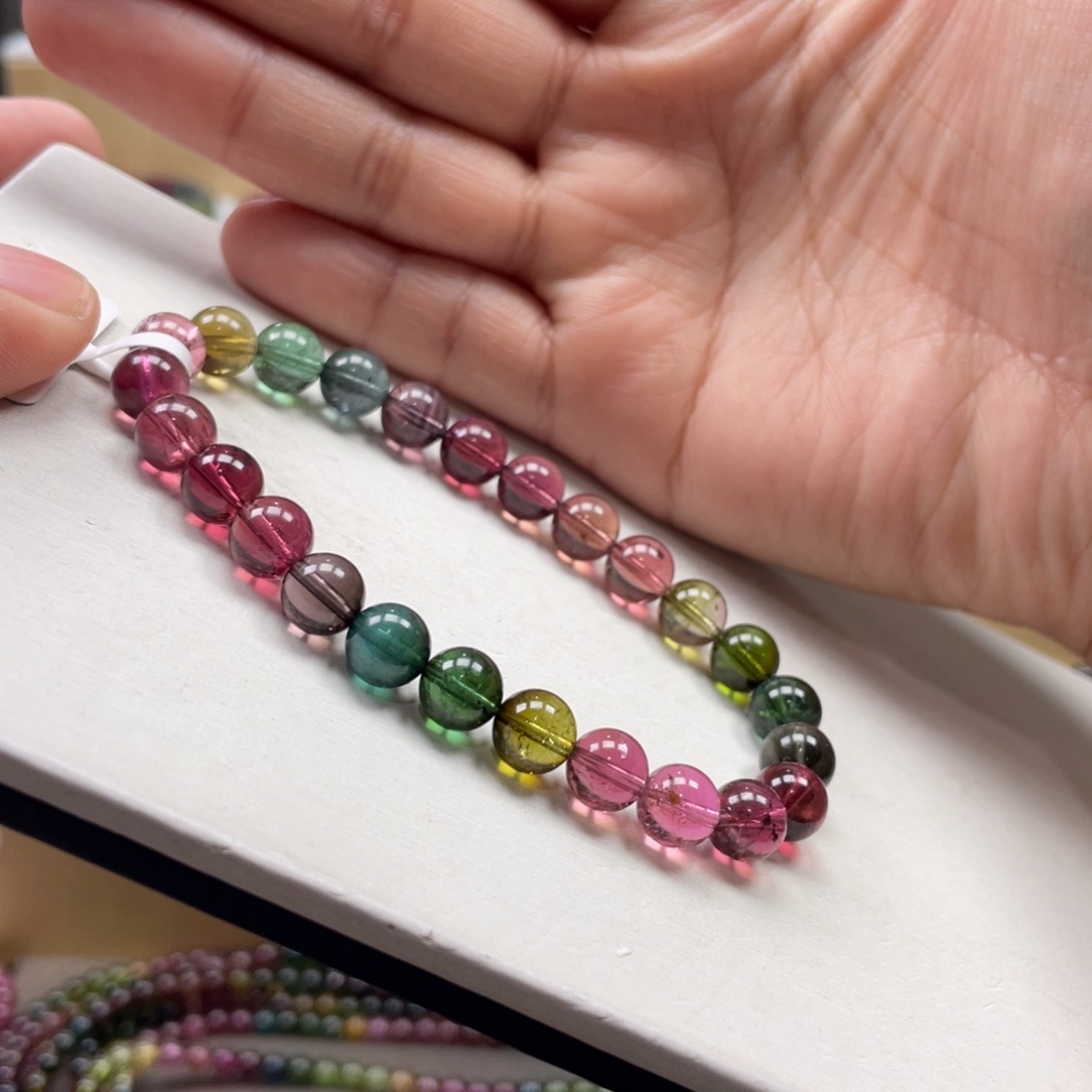 碧玺手串未镶嵌7.8mmmmmmmmmmmmmmmmm