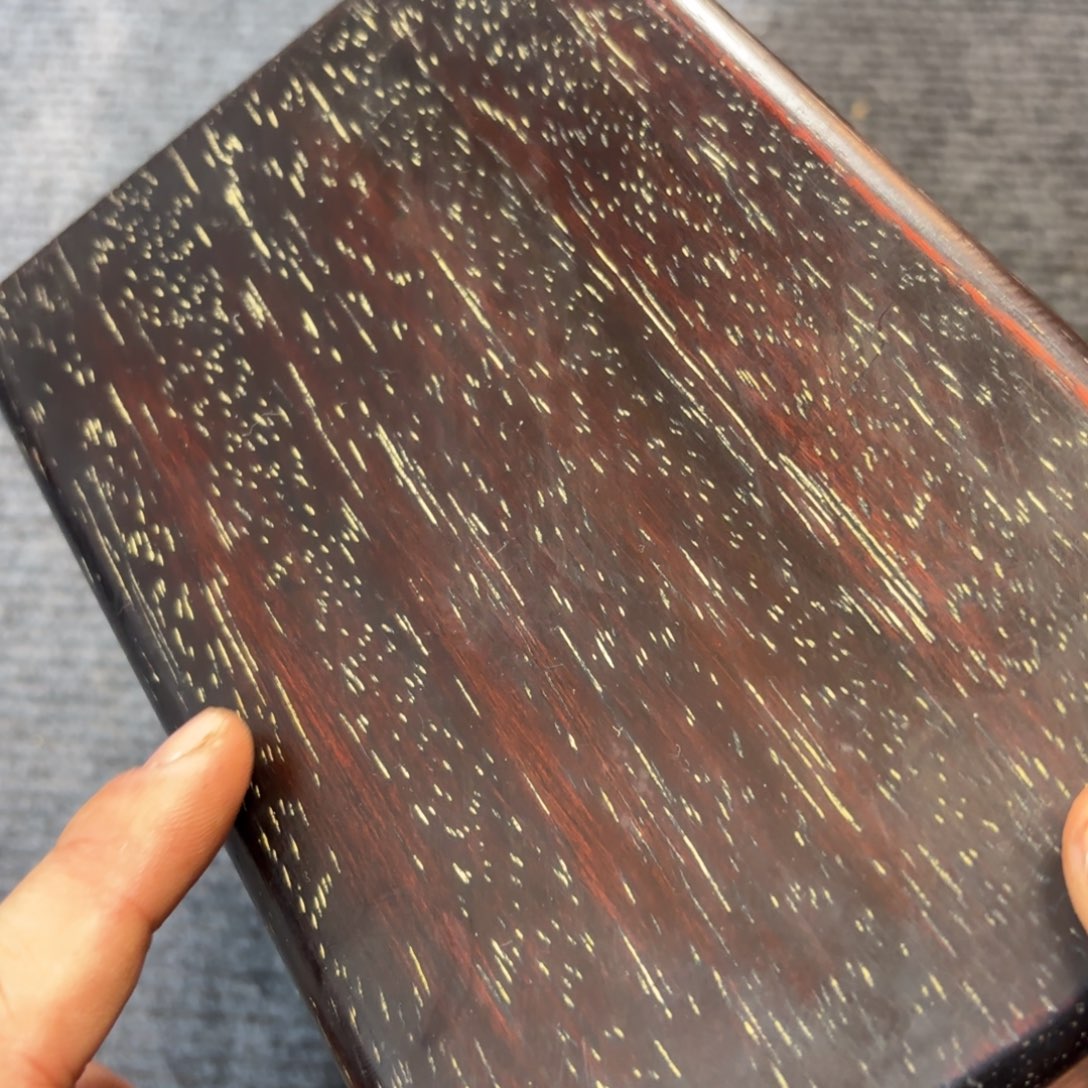 木小叶紫檀独板收纳盒