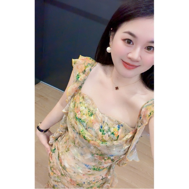 魅鹊 52720【绿野仙踪】夏季新款法式碎花度假仙女风显瘦长款连衣裙