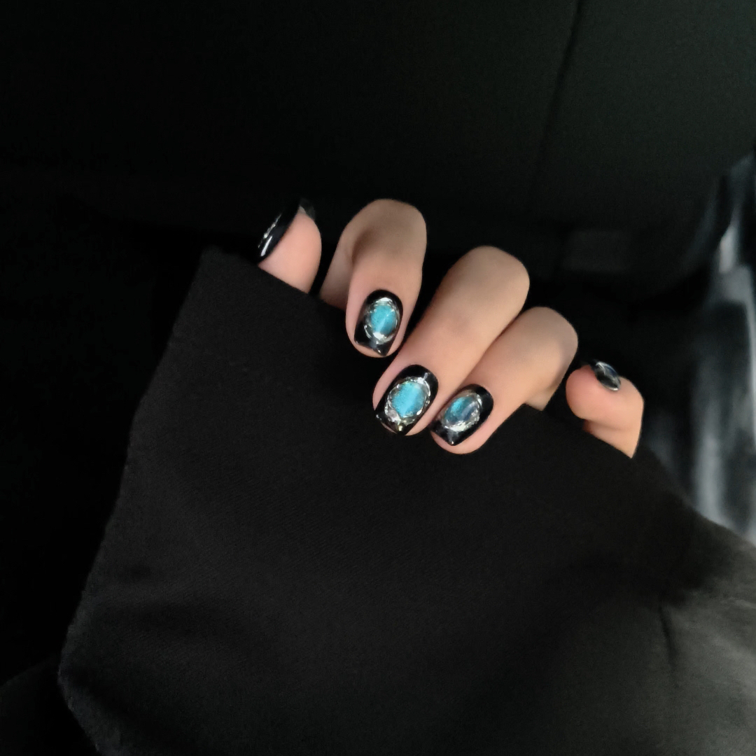 【月夜】指尖魔镜 Two zero纯手工穿戴甲