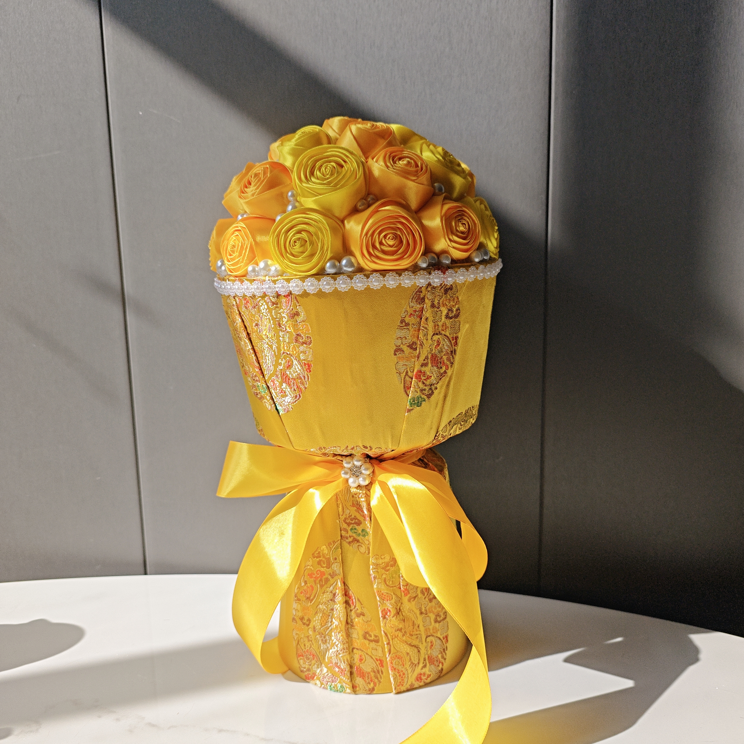 藏式手工花束精致美观适合佛堂供奉与送礼